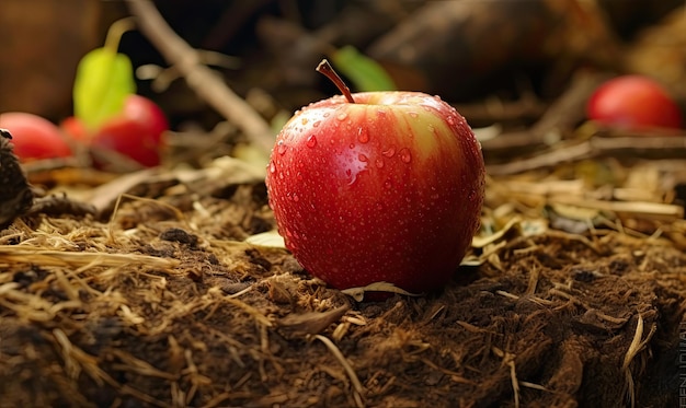 fotografía de frutas de manzana