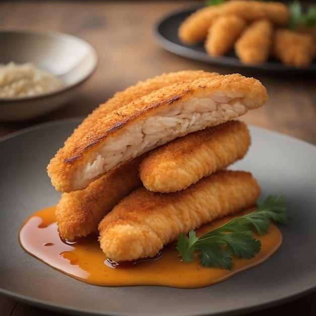 fotografia gerada por IA de nugget de frango