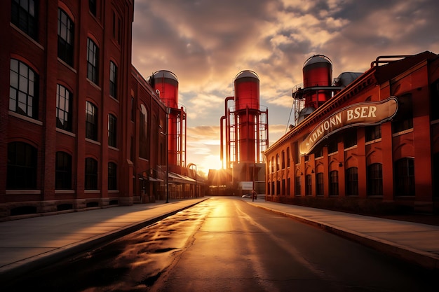 Fotografía de la gira de la cervecería de Anheuserbusch