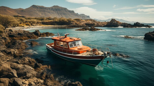 Fotografía gratuita de un barco en crucero en las Galápagos