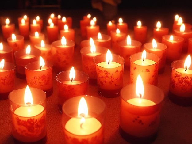 Fotografia gratuita do festival de velas de luzes