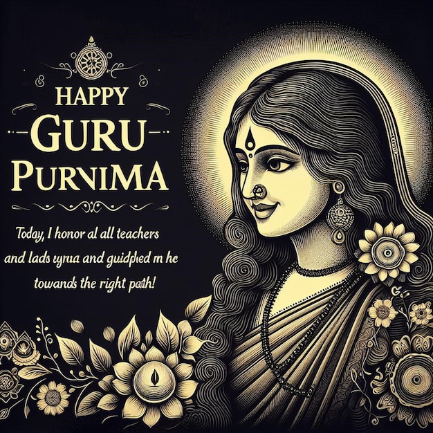 Foto fotografía gratuita feliz celebración de guru purnima