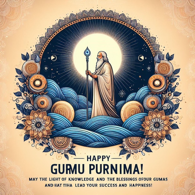 Foto fotografía gratuita feliz celebración de guru purnima