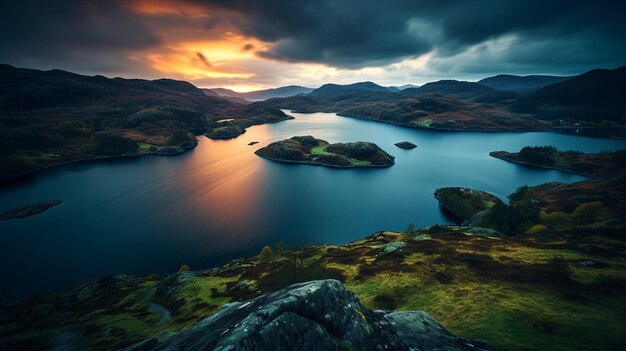 Foto fotografía en hd al estilo de national geographic con un hermoso paisaje