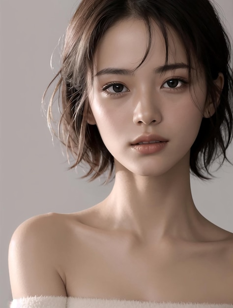 Fotografía de hermosa chica asiática