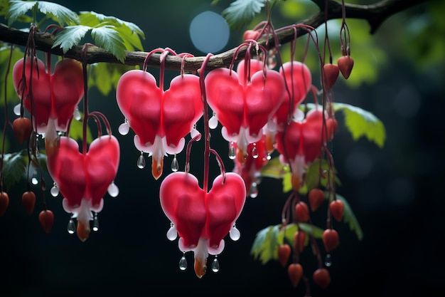 Fotografía de la IA generativa de luz natural del corazón sangrante 02