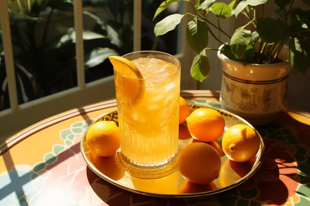 Fotografía de imágenes de limonada para el apagador de cítricos en verano