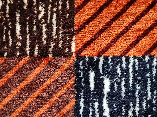 Fotografía infrarámpago de relleno de un patrón de alfombra alfombra de piel suave adecuada para su hogar