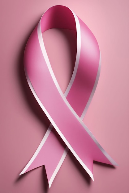 Fotografía internacional de mujeres con cinta rosada para la concienciación sobre el cáncer de mama