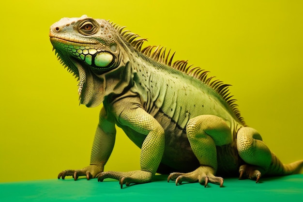 Foto una fotografía de lagarto camaleón iguana gecko