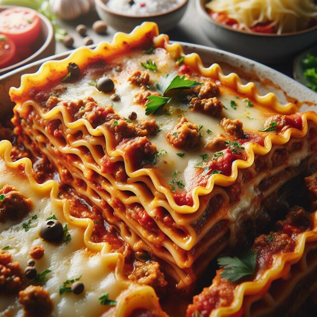 Fotografía de lasagna