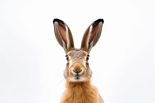 Foto una fotografía de un lindo y adorable conejo y liebre