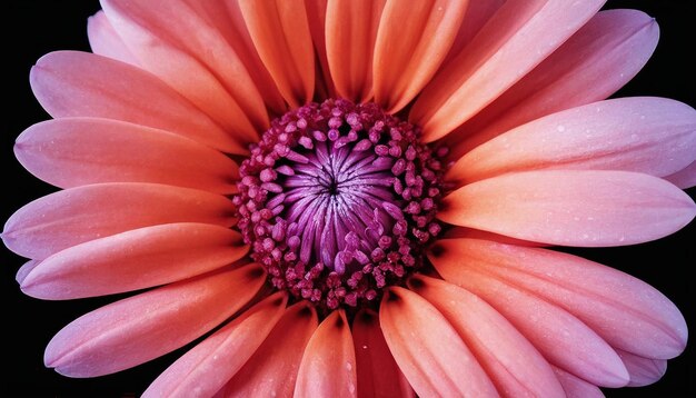 Foto fotografía macro abstracta flor de contraste colores saturados flor de gazania belleza eterna