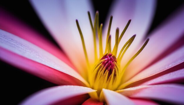 Foto fotografia macro abstrata flor contrastante cores saturadas flor de gazania beleza eterna