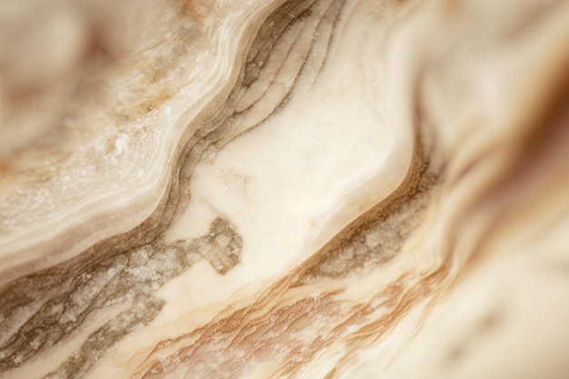 Fotografia macro com textura de mármore bege e foco suave