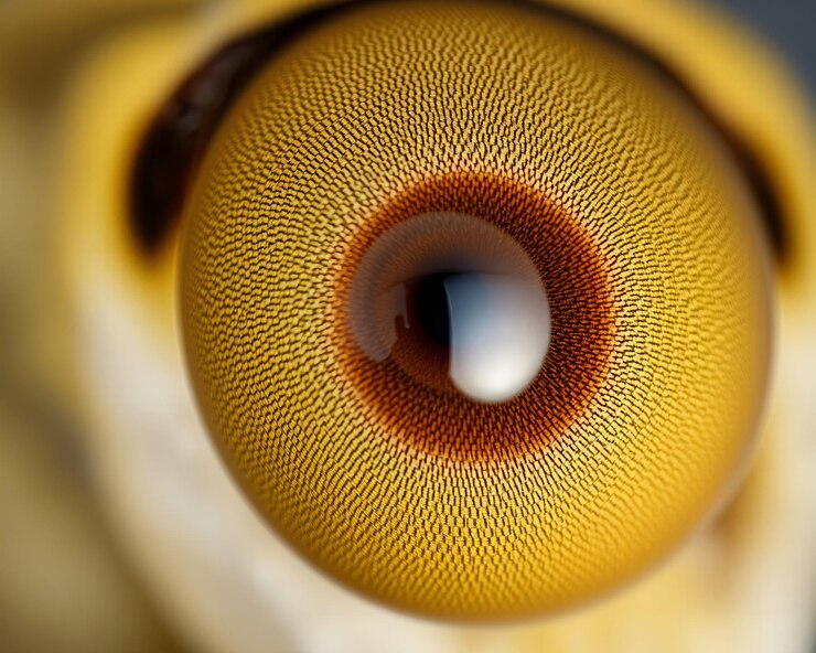 Foto fotografia macro da estrutura composta do olho de borboleta