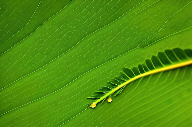 fotografia macro de folha verde