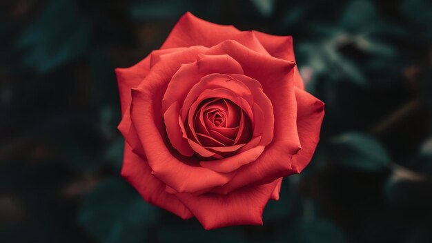 Fotografia macro de rosa vermelha
