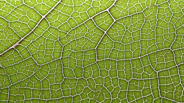 Fotografia macro de uma folha delicadamente envenenada criada com tecnologia de IA generativa