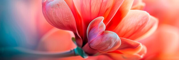 Fotografía macro de un delicado brote floral que destaca los intrincados pétalos y texturas con exquisitos detalles IA generativa