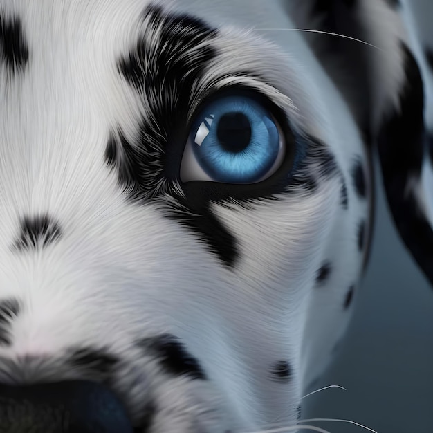 Fotografia macro deslumbrante que captura a beleza do olho de um cão