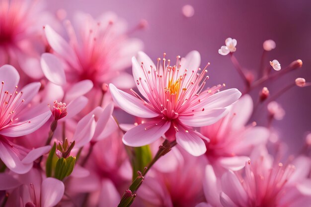 Fotografía macro de fondo de primavera