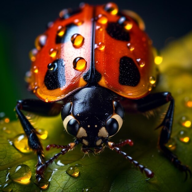 Foto fotografía macro de insecto