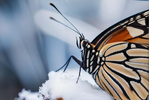 Fotografía macro de la naturaleza en invierno