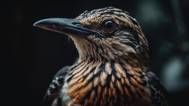 Fotografía macro de pájaro pequeño