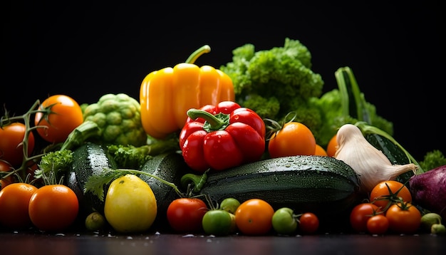 Fotografía macro de las verduras