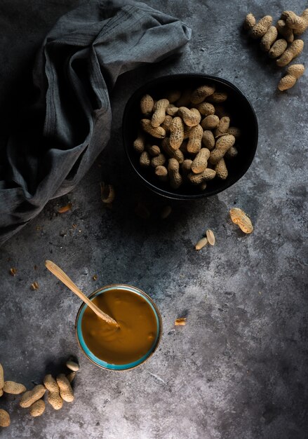 Fotografía de mantequilla de maní casera