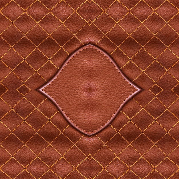 Fotografía de marco completo del patrón en textil de cuero