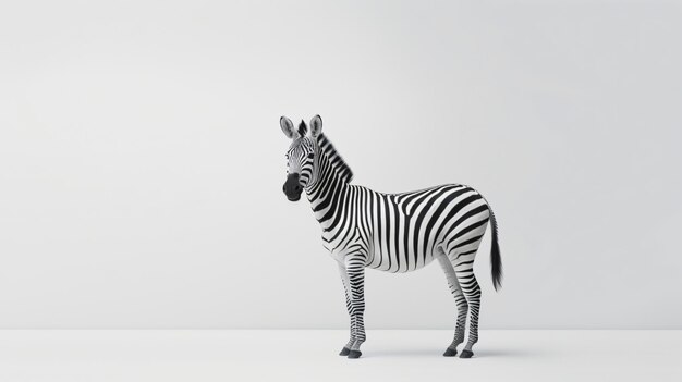 Fotografia minimalista de uma zebra Minimalismo japonês