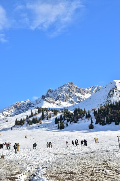 Foto la fotografía de la montaña tian shan