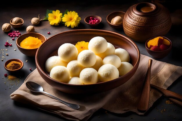 Fotografia muito bonita Foto de comida bonita foto de comida Se comida diferente Foto de comida diferente cenário de comida colorida AI