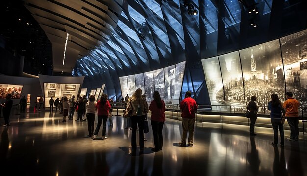 Fotografía del museo conmemorativo 911 Tristeza y anhelo Sesión de fotos del museo del Día del Patriota del 11 de septiembre