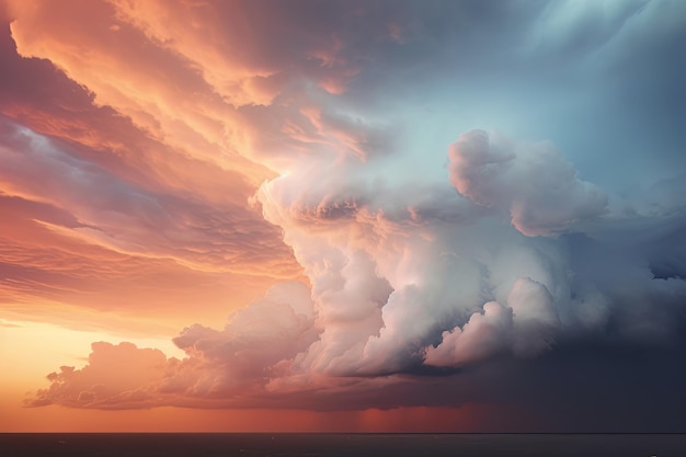 Fotografía de las nubes dramáticas