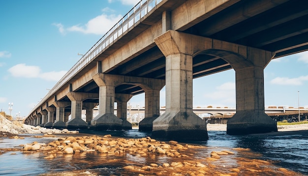 Fotografía de obras de construcción de puentes y viaductos