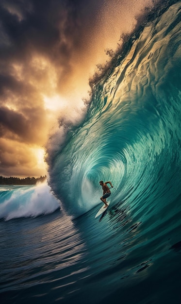 fotografía de olas