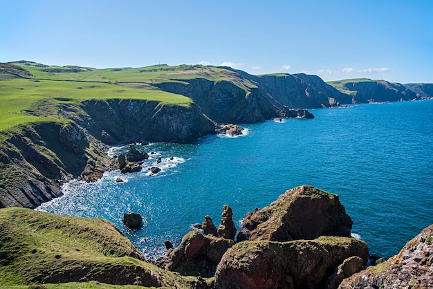 Fotografía de paisaje de la costa del mar del norte