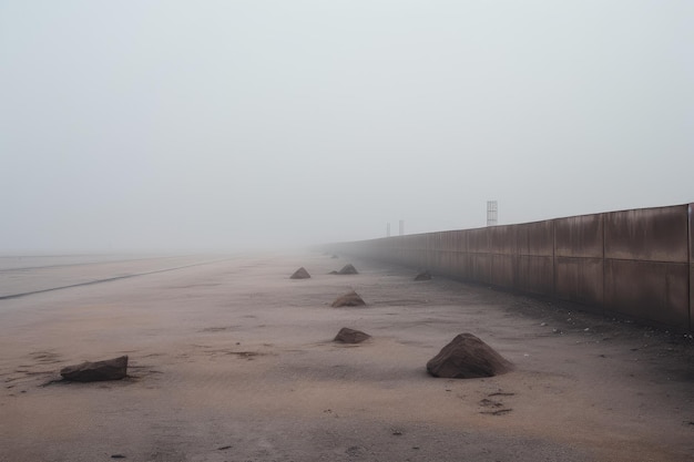 Fotografía de paisaje minimalista brutalista