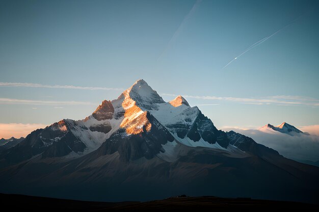 Fotografía de un paisaje de una montaña