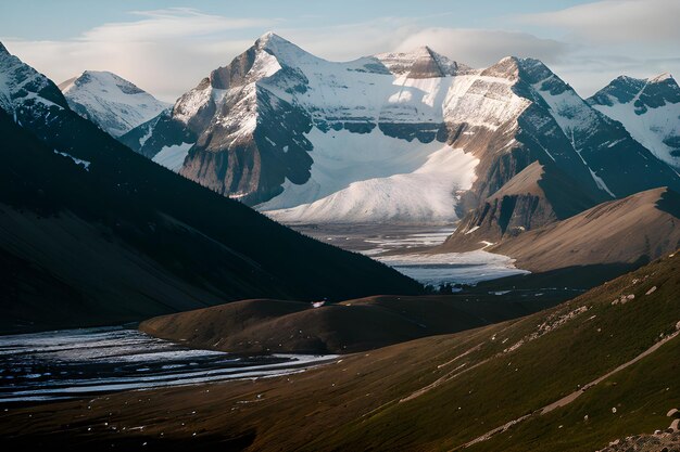 Fotografía de un paisaje de una montaña