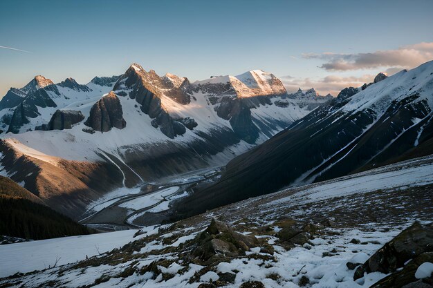 Fotografía de paisaje de una montaña