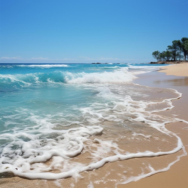 Fotografía del paisaje de la playa