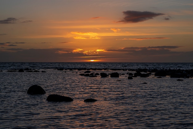 fotografía de paisaje de puesta de sol