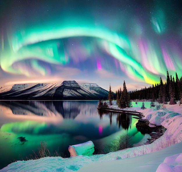 Fotografía de paisajes de las auroras