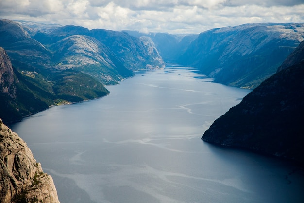 Foto fotografía con paisajes y naturaleza en noruega