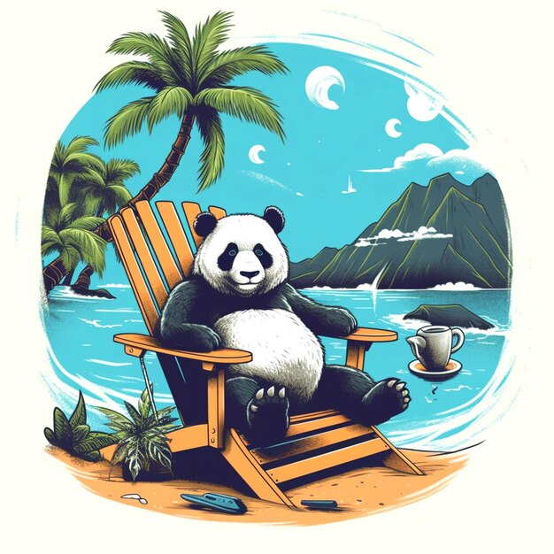 Foto fotografía de un panda