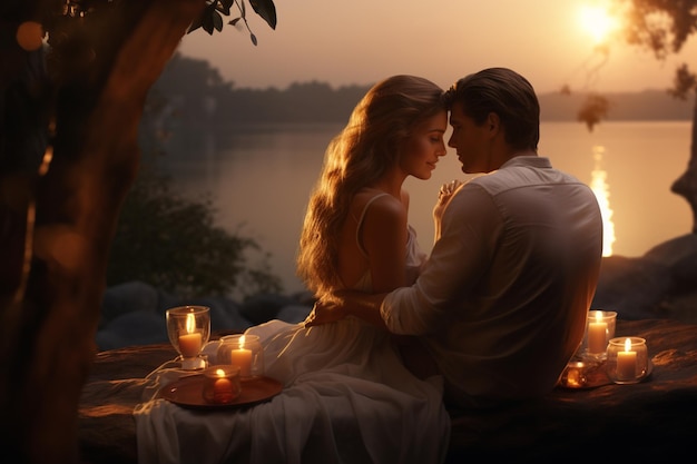 Fotografía de parejas disfrutando de momentos románticos en entornos naturales destacando la estafa emocional.